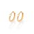 Brinco Mini Argola de 1,1 cm - Rommanel - Folheado a Ouro 18k. (Ref.527163) - Imagem 3
