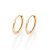 Brinco Mini Argola de 1,3 cm - Rommanel - Folheado a Ouro 18k. (Ref.527164) - Imagem 7