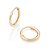 Brinco Mini Argola de 1,3 cm - Rommanel - Folheado a Ouro 18k. (Ref.527164) - Imagem 4