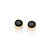 Brinco Masculino Cristal Preto (1 Par) - Rommanel - Folheado a Ouro 18k. (Ref.527160) - Imagem 3