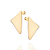 Brinco Triangular Abaulado Rommanel - Folheado a Ouro 18k. (Ref.527231) - Imagem 4