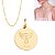 Colar 50cm com Pingente Medalha Anjo Personalizável Rommanel - Imagem 1