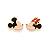 Brinco Disney Rommanel Mickey e Minnie ou Donald e Margarida - Imagem 3