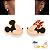 Brinco Disney Rommanel Mickey e Minnie ou Donald e Margarida - Imagem 1