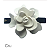 Fivela Flor - Acetato com prendedor metálico emborrachado - Imagem 4