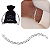 Pulseira Masculina Rommanel Corrente Prata925 Maciça Med20cm - Imagem 1