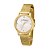 Relogio Feminino Rommanel Dourado Metal c4 Cristais Resistente a Água - Imagem 1