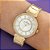Relogio Rommanel Analógico Feminino - Dourado Metal com 72 Cristais - Imagem 2