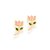 Brinco Infantil Flor Tulipa Rommanel - Folheado a Ouro (Ref.526501) - Imagem 1