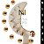 Brinco Bola Lisa (8mm) Rommanel - Folheado a Ouro (Ref.520470) - Imagem 3