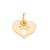 Pingente Coração com Pata de Cachorro Rommanel - Folheado a Ouro 18k (Ref542074) - Imagem 1