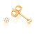 Brinco Mini Estrela Zircônia Branca - Rommanel - Folheado a Ouro (Ref.526462) - Imagem 1