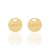 Brinco Bola Lisa 6mm Rommanel - Folheado a Ouro (Ref.520350) - Imagem 4