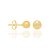 Brinco Bola Lisa 6mm Rommanel - Folheado a Ouro (Ref.520350) - Imagem 1
