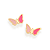 Brinco Infantil Borboleta Rosa - Rommanel - Antialérgico - Folheado a Ouro 18k. (Ref.526502) - Imagem 4