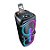 Alta Potência 60W Trolley Speaker 10 inch Tamanho Grande RGB Light Bass AUX USB Microfone para Festa Karaoke Ao Ar Livre ZQS-10201 - Imagem 4