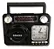 Altomex Rádio Relógio Retro Bluetooth Vintage Usb Portátil Ad-136 - Imagem 4