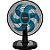 Ventilador de Mesa Cadence Refresh Turbo Pro 6 Pás Preto e Azul VTR420 220V - Imagem 4