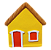 Casinhas coloridas de parede média Mod.1 - diversas cores - Imagem 5