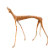Escultura de Madeira Cachorra Baleia em pé. - Imagem 2