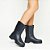 Galocha Urb Black - Bota Feminina Impermeável Cano Médio Preto Matte - Imagem 3