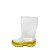 Galocha Infantil Transparente INF011 Nieve Cristal/Amarelo - Imagem 1