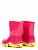 Galocha Bota Infantil KTK002 Rosa com Solado Amarelo Gasf - Imagem 6