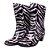 Galocha Bota Feminina Impermeável HK02 Zebra com Salto Gasf - Imagem 2