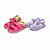 Kit 2 Sandália Infantil Menina Babuche colorida + Juju clássica - Imagem 1