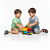 Kit 2 Babuche Sandália Infantil Menino Azul com solado colorido divertido - Imagem 6