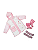Kit Galocha Infantil Rosa Dino com Led + Capa de Chuva Com Capuz + Meia Divertida - Imagem 1