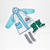 Kit Galocha Infantil Dino com Led + Capa de Chuva Azul Com Capuz + Meia Divertida - Imagem 1