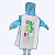 Kit Galocha Infantil Dino com Led + Capa de Chuva Azul Com Capuz + Meia Divertida - Imagem 6