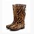 Galocha Bota Feminina Cano Longo Animal Print KT060 Onça - Imagem 3