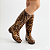 Galocha Bota Feminina Cano Longo Animal Print KT060 Onça - Imagem 4