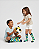 Meia Infantil Unissex GFME059 Brasil 3/4 Quadriculada Multicolor - Imagem 4