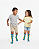 Meia Infantil Unissex GFME060 Brasil 3/4 Estrela Multicolor - Imagem 5