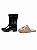 Kit Galocha Cano Médio Preta AD027 + Pantufa Bege 211097 - Imagem 1
