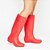 Galocha Iconic Red - Bota Feminina Impermeável Slim Clássica Vermelho Matte - Imagem 3