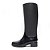 Galocha Posh - Bota Feminina Impermeável Slim Preto Matte com Zíper - Imagem 2