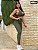 Conjunto brocado verde musgo legging - Imagem 5