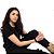 Camiseta Feminina Militar Baby Look sem Estampa - Imagem 5