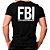 Camiseta Militar Estampada FBI | Preta - Atack - Imagem 2