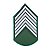 Divisa Bordada 1° Sargento Verde - Imagem 1