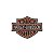 Patch Bordado Harley Davidson I com Fecho de Contato - Imagem 1