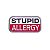 Patch Bordado Stupid Allergy com Fecho de Contato - Imagem 1