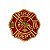 Patch Bordado Fire Depat. com Fecho de Contato - Imagem 1