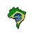 Bordado Termocolante Mapa do Brasil - Imagem 1