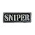 Bordado Termocolante Sniper Preto - Imagem 1