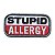 Bordado Termocolante Stupid Allergy - Imagem 1